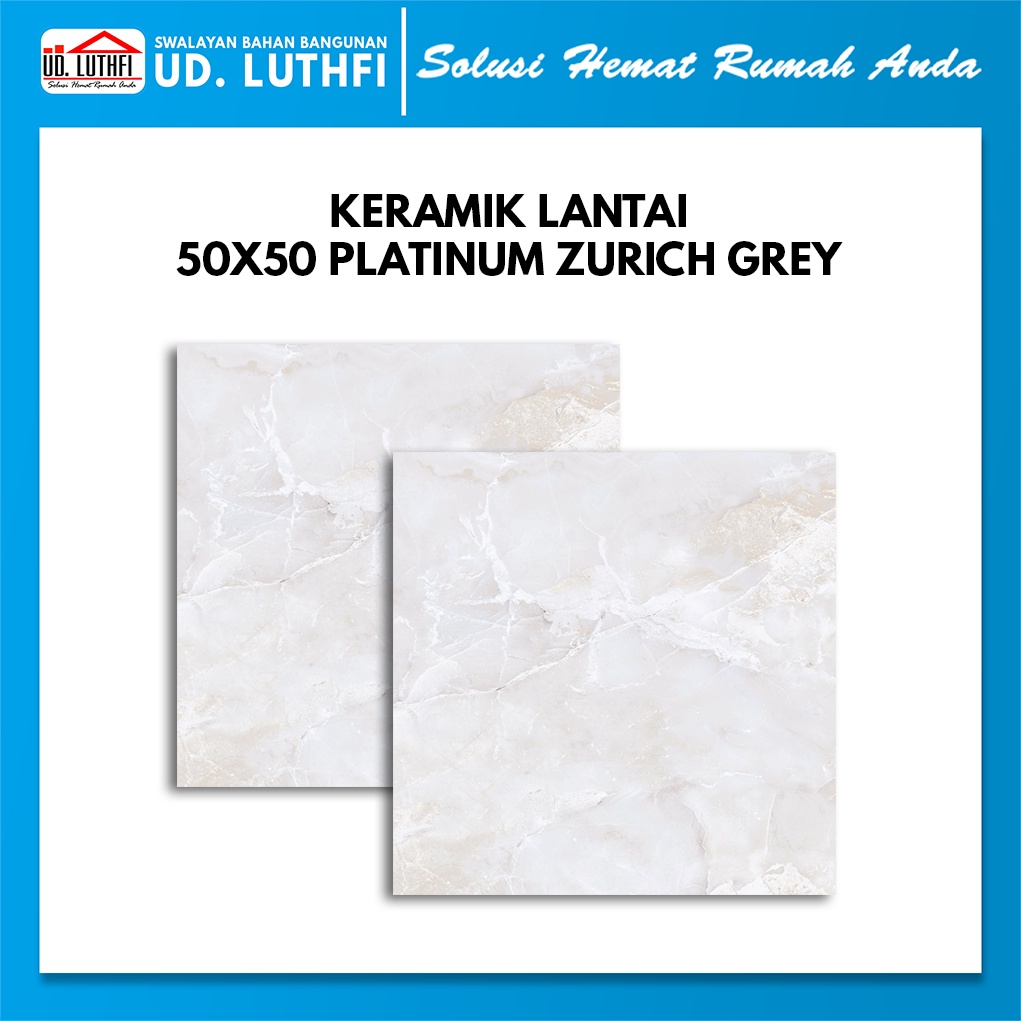 Keramik Lantai Halus 40x40 Platinum Zurich Grey