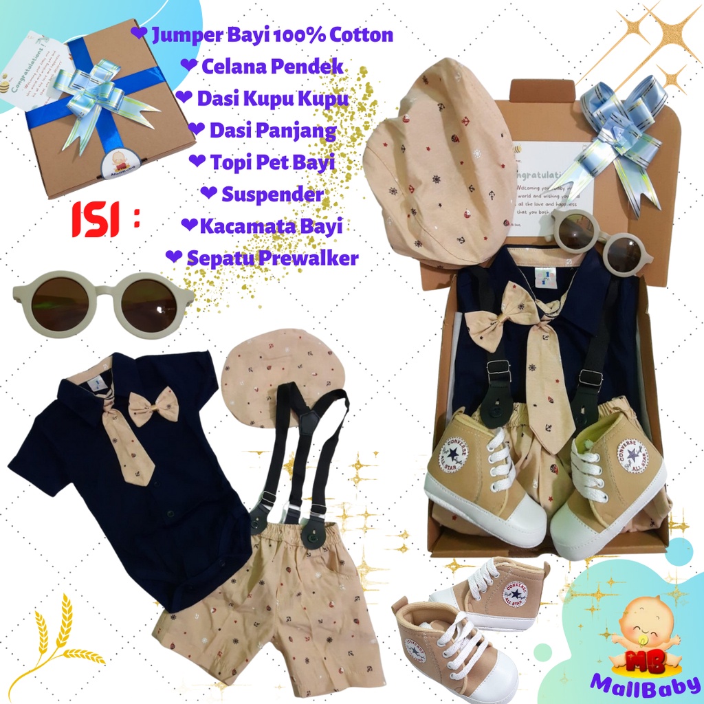 Hampers Baby Boy Newborn Gift Premium Paket Kado Bayi Laki Laki Cowok Lahiran