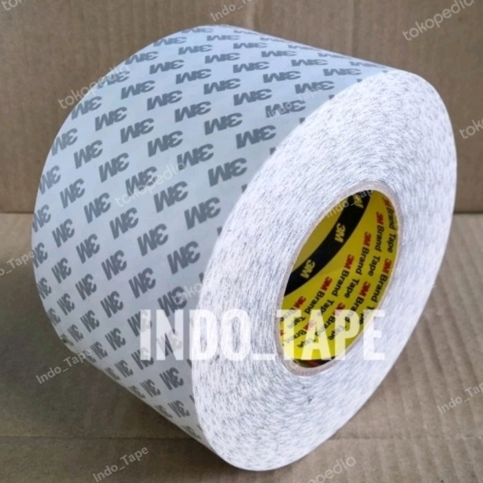 

Double Tape Double Tape 3M 9080 Perekat Tipis Outdoor/ Uk 15Cm X 50Mtr Tahan Panas