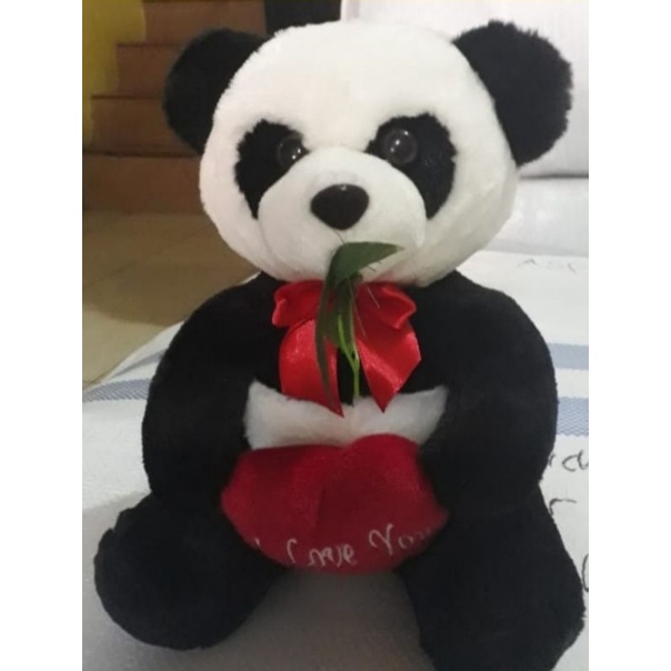boneka panda love/boneka panda lucu/boneka imut/size 30cm