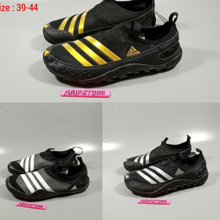 Siap Kirim sepatu adidas jawpaw slip on Premium Original / jawpaw 2 Slip On Black Gold