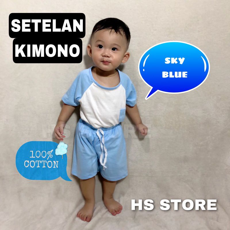 HARGA GROSIR !! STELAN KAOS KIMONO ANAK / SET KAOS ANAK / SETELAN KAOS ANAK / SETELAN ANAK BAHAN ADEM