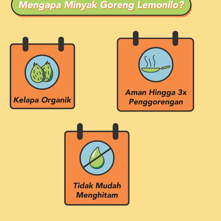 

9.9 Product HOT Lemonilo Minyak Goreng Kelapa Premium | Bebas Kolesterol | Minyak Sehat !!!