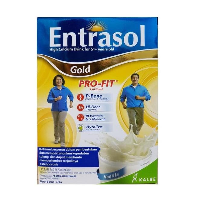 

[ COD ] Entrasol Gold Hight Calcium Milk Rasa Vanilla 370gr