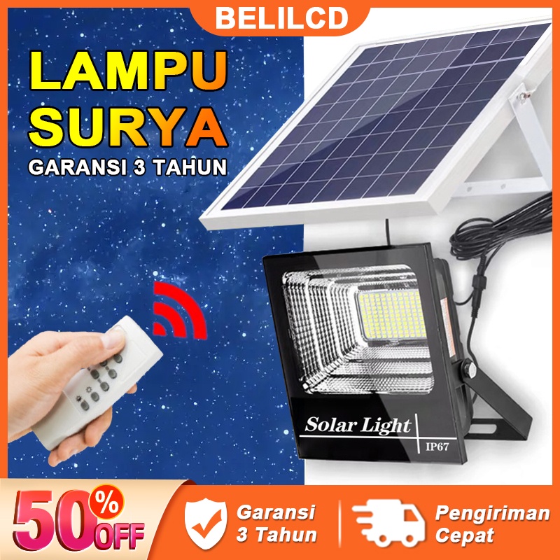 BELILCD Lampu Taman Surya LED Solar Light Outdoor Lampu Luar Ruangan Lampu Surya Lampu Tenaga Surya Jalan Tahan Air IP67 Garansi 2 tahun