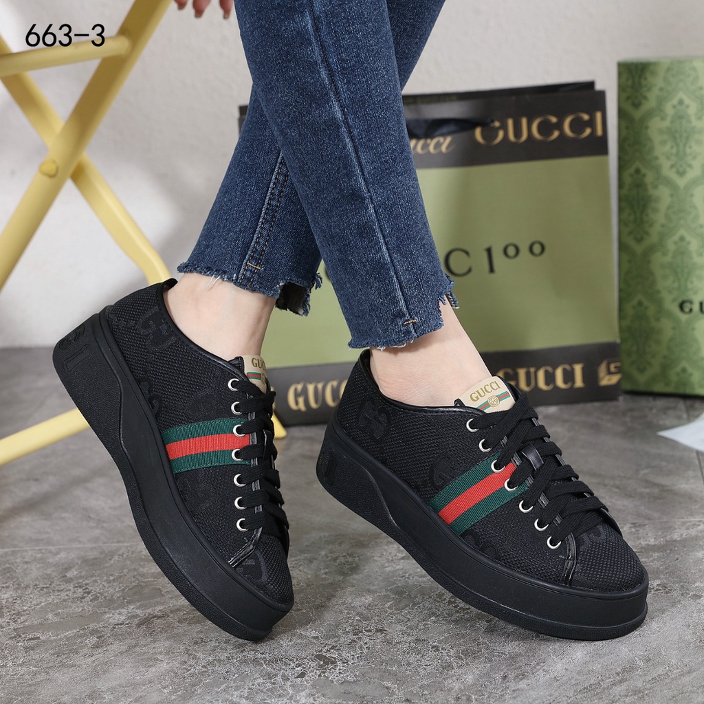 GC  GG Jumbo Canvas Sneakers 663-3