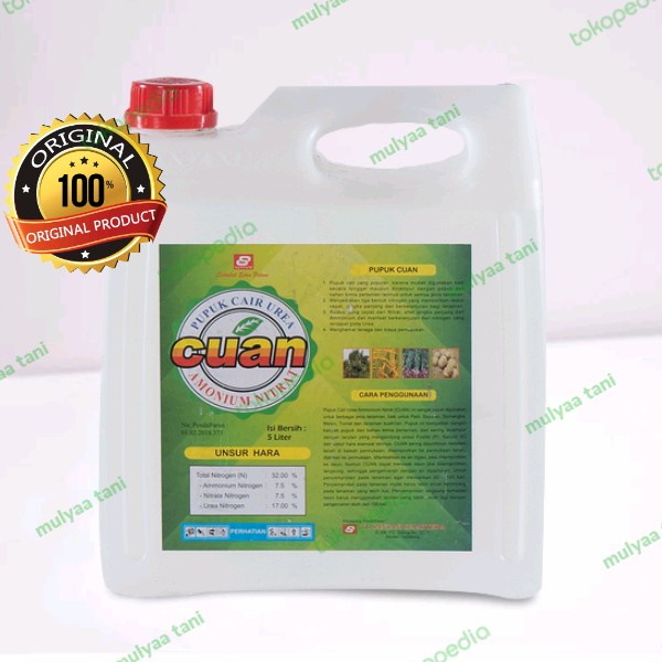Premium PUPUK UREA CUAN CAIR 5 LITER NITROGEN NITRAT AMONIUM )i;