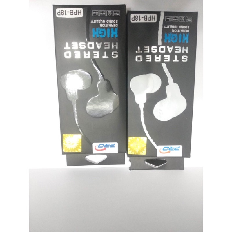 HEADSET HANDSFREE PRO HPB-18P STEREO EARPHONE HPB18P