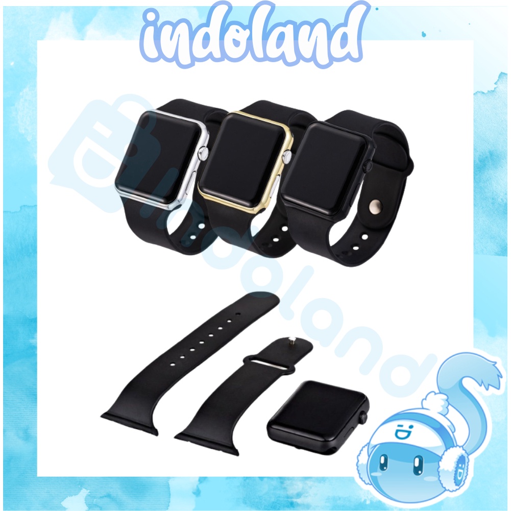 ☀ INDOLAND ☀ Led Watch - Jam Tangan Digital Pria &amp; Wanita - Strap Rubber JT053