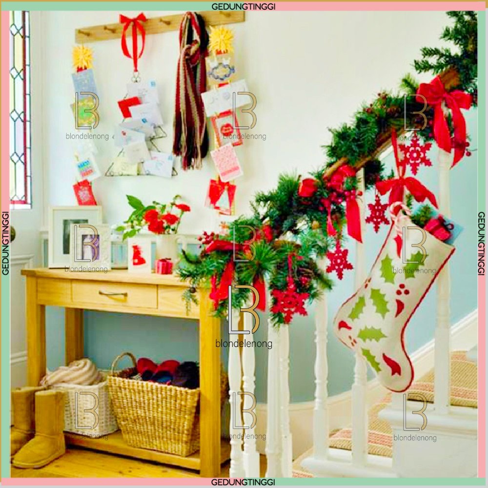 Slinger Garlan Garland Kawat Hiasan Dekor Dekorasi Aksesoris Asesoris Asesories Aksesories  Accessories Perlengkapan Daun Pohon Natal Merry Xmas Christmas Untuk Di Pintu Rumah Tangga Ruang Tamu Lilit Polos Lengkap Tebal 2 M Meter Ornament Decoration Murah