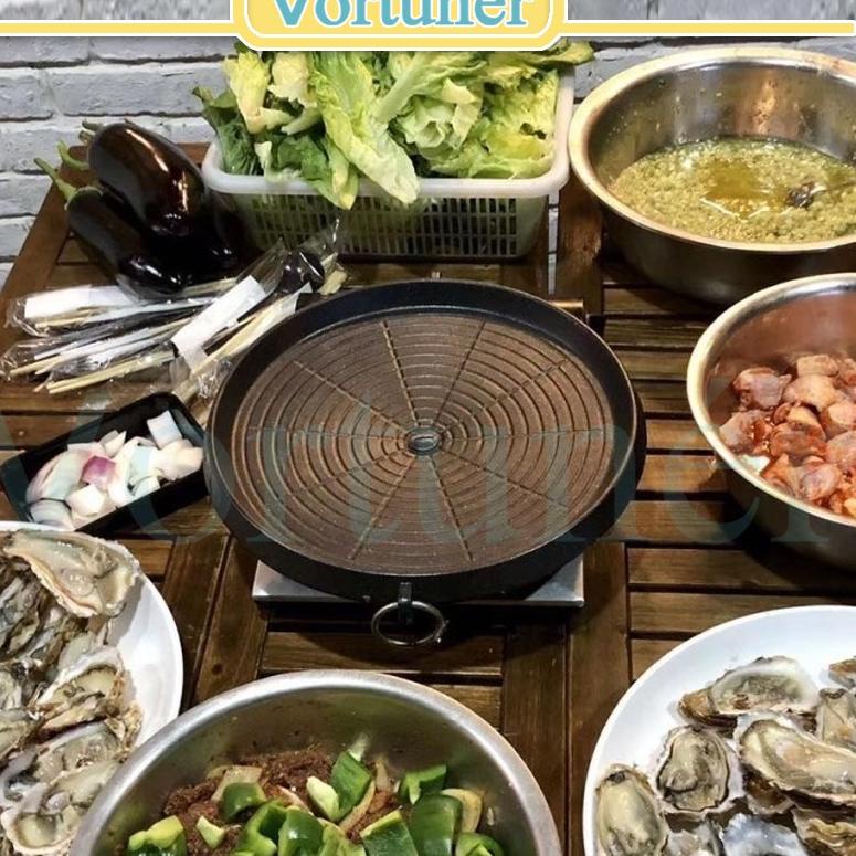 Q6S6 Panci Panggang KOREAN BULGOGI PAN Barbecue Griller Gril Grill Grilled pemanggang bulgogi GM Ala
