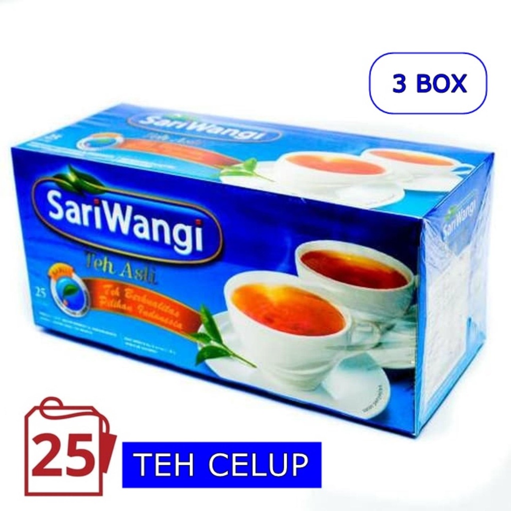 

TEH SARIWANGI TEH CELUP SARIWANGI 1 BOX ISI 25 TEH CELUP