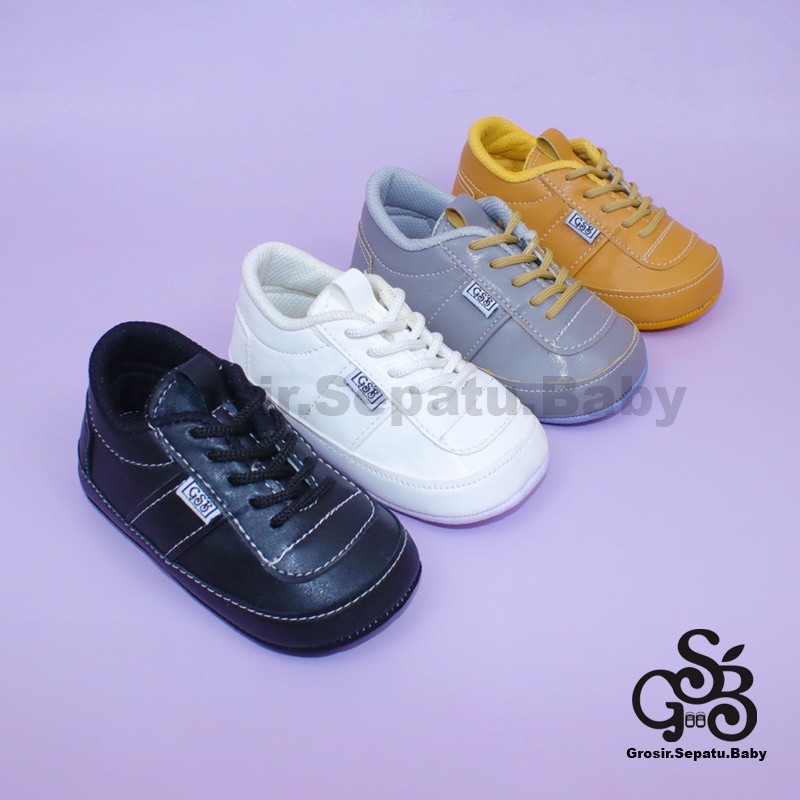 prewalker sepatu bayi laki laki perempuan umur 2 - 12 bulan model casual MARGOM polos ringan &amp; fleksibel