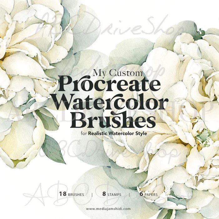 Procreate Brush - Custom Watercolor Brushes for Procreate