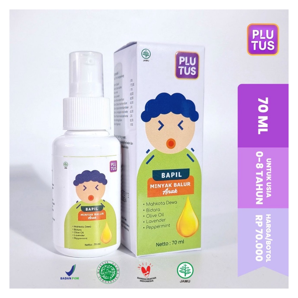 Plutus Minyak Balur Batuk Pilek BAPIL anak 70 ml