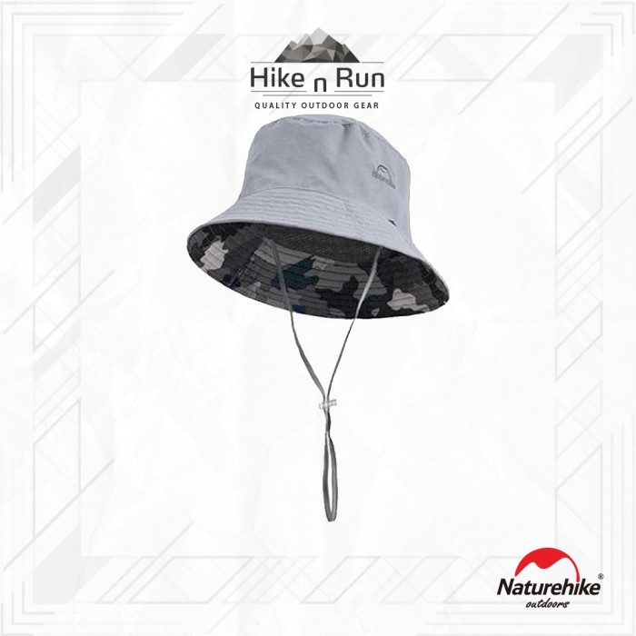Topi Outdoor Serbaguna Naturehike NH18H008-T Hat Fisherman UV - Abu-abu