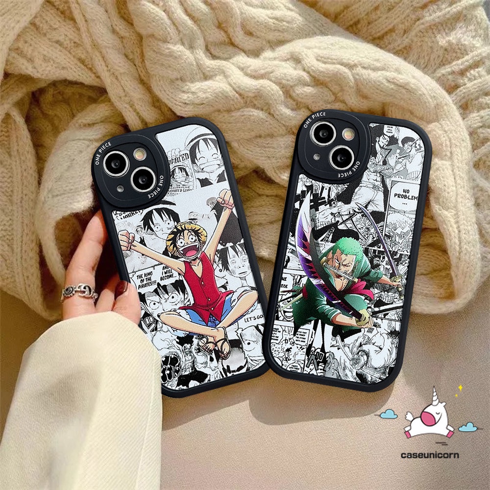 Case Redmi10 12C A1 9T 9 9A 10C 9C 10A K40s Redmi Note10 10s 11 11s 10Pro 8 9 9Pro 9s 11Pro+Mi 12 11 Lite 11T POCO F4 M3 X3 NFC Kartun Anime One Piece Luffy Sauron Sarung Soft Cover