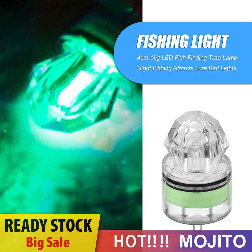 Lampu LED Umpan Pancing Ukuran 4cm 18g Untuk Memancing Malam Hari