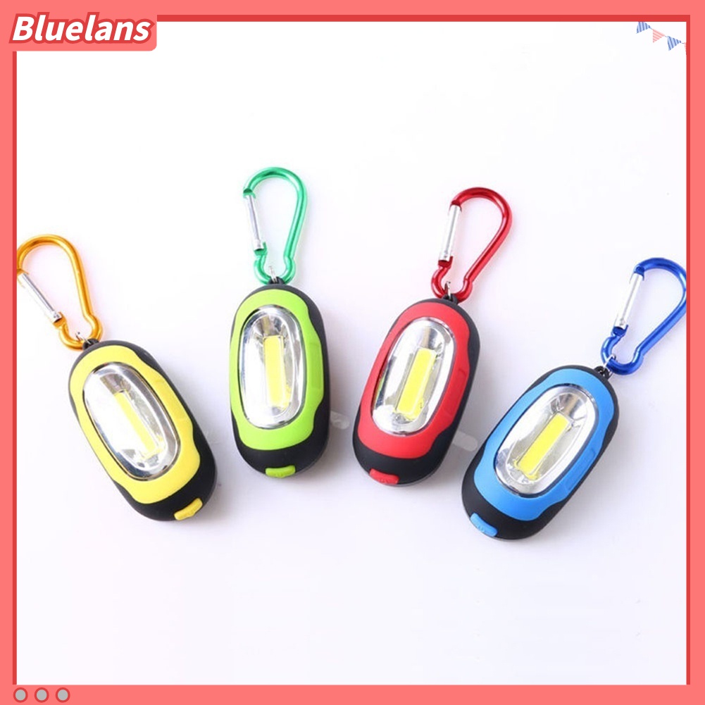 Lampu Senter LED COB Mini Portable Dengan Gantungan Kunci Untuk Camping / Outdoor