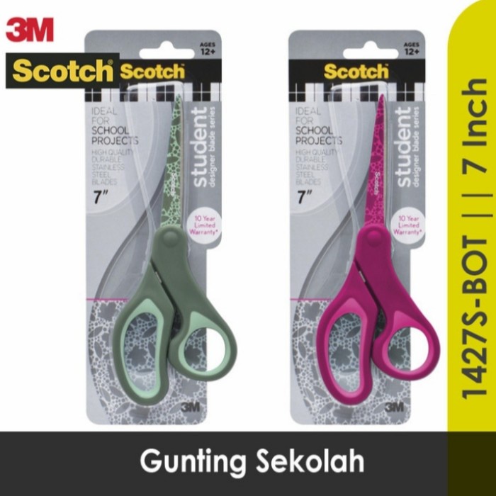 

Dijual Scotch 3M Gunting Anak Multifungsi Aman Dan Egronimis 7" 1427S-Bot Gilaa!!!