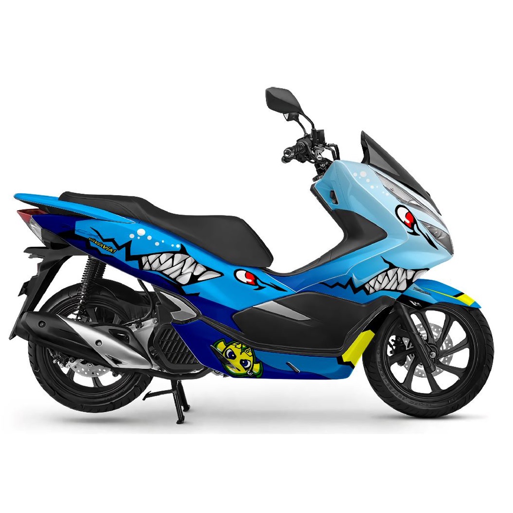 Decal PCX Full Body Stiker Full Body Motor Honda PCX  150 / 160 / 2025 Hiu Shark