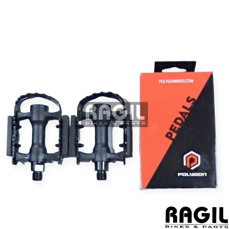 PEDAL POLYGON ALLOY PEDALS SEPEDA MTB LIPAT SELI FEDERAL MINION MINITREX BALAP FIXIE HITAM REFLEKTOR