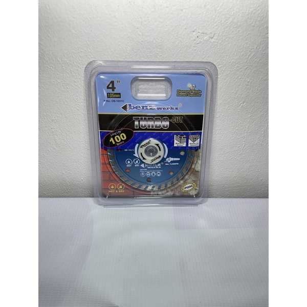 diamond cutting wheel turbo cut benzwerkz / mata pisau potong keramik / mata pisau gerinda potong keramik / mata pisau potong keramik basah dan kering benzwerkz