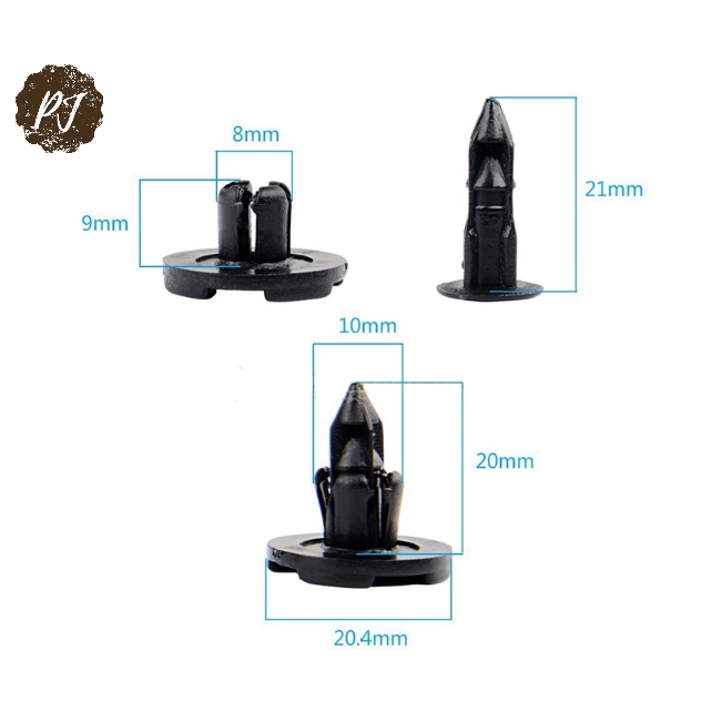 Klip Cengkeh Rivet Kancing Spakbor Liner Bumper Mobil 8 MM Universal