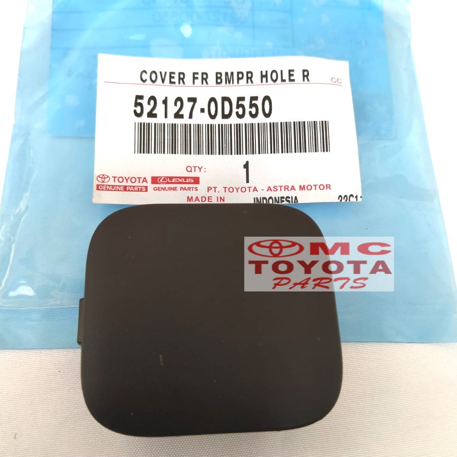 Tutup Cover Derek Towing Bumper Bemper Depan Sienta 52127-0D550