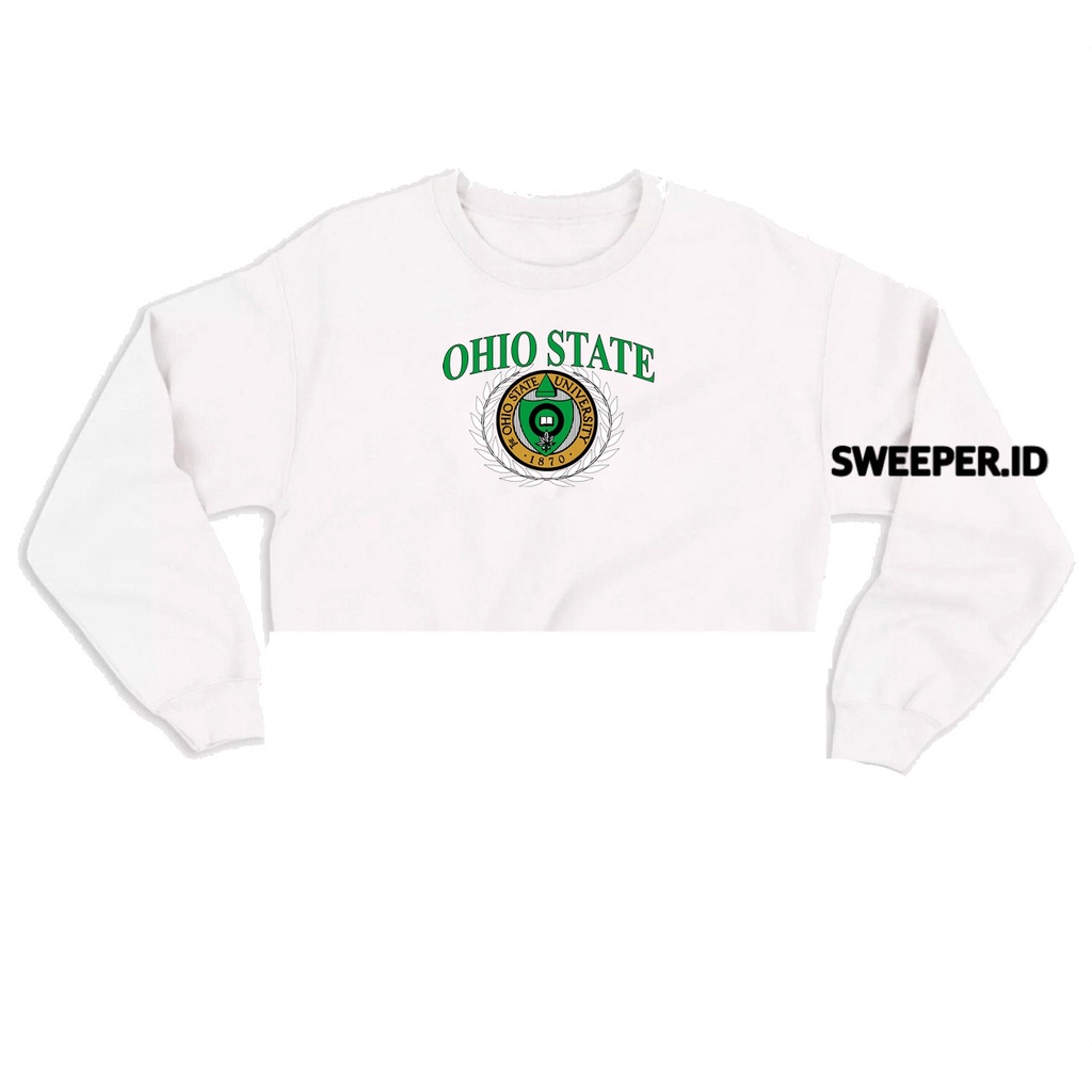 OHIO STATE UNIVERSITY SWEATER CROPE BAHAN FLEECE BAHAN FLEECE