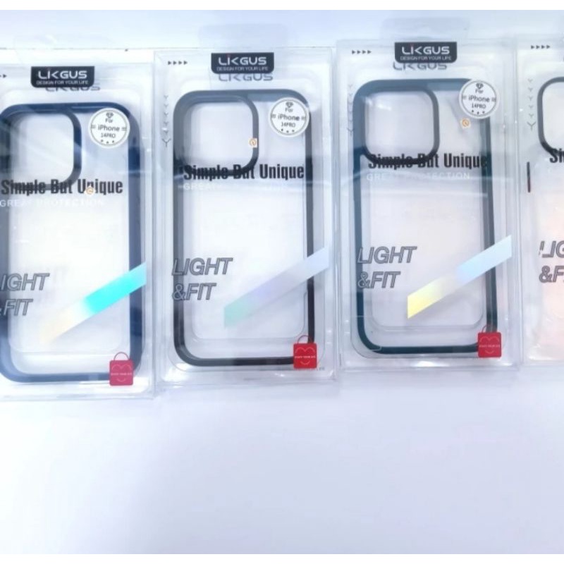 LIKGUS JAZZ FOLIO CASE IPHONE 14 PRO | 14 PROMAX - HITAM