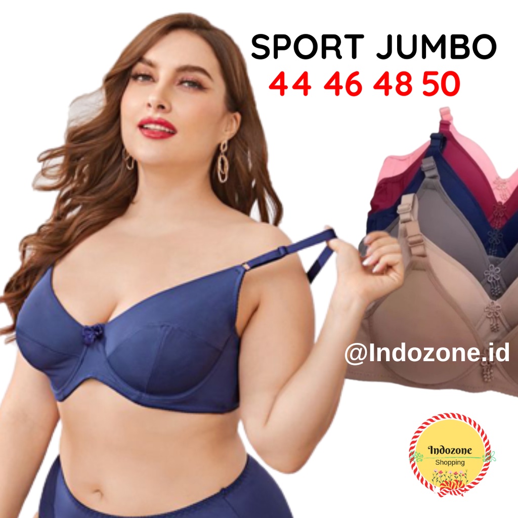 SPORT BRA SUPER JUMBO SIZE 44 46 48 50 BIG SIZE BH WANITA EXTRA PREMIUM