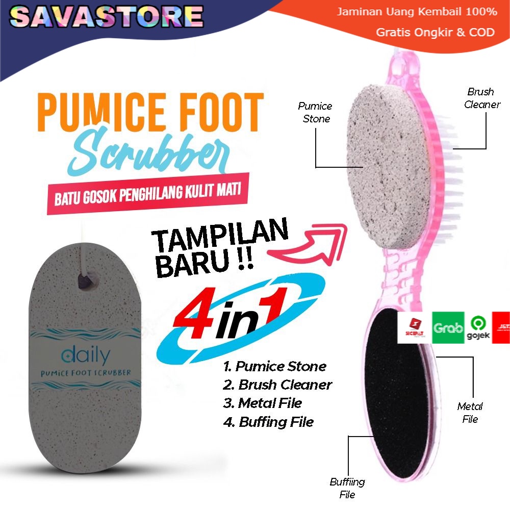 PENGGOSOK KAKI BATU APUNG - DAILY PUMICE FOOT SCRUBBER