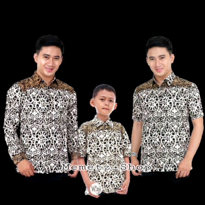 Kemeja Batik Ayah Dan Anak Laki Laki Motif Lengan pendek | Couple Batik Ayah dan Anak Lengan Pendek