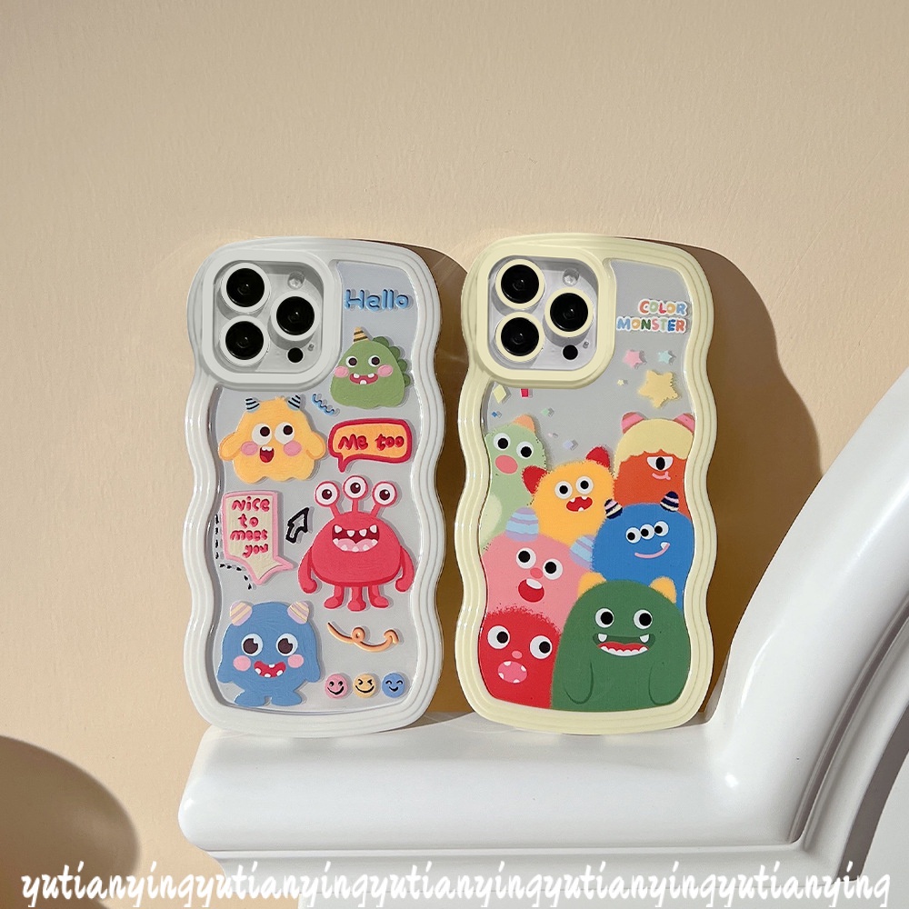 Casing Softcase TPU Redmi Note 10 9 8 11 11s 10s 10 Pro Max Plus 9 10 9A 9T 10A 10 9C NFC Motif Kartun Little Monster