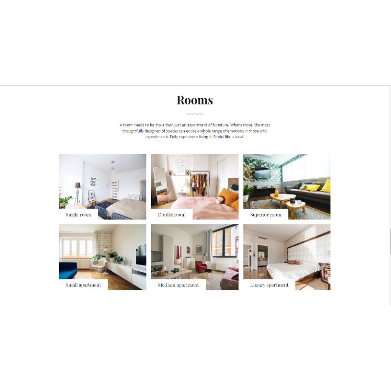 website landingpage hotel travel