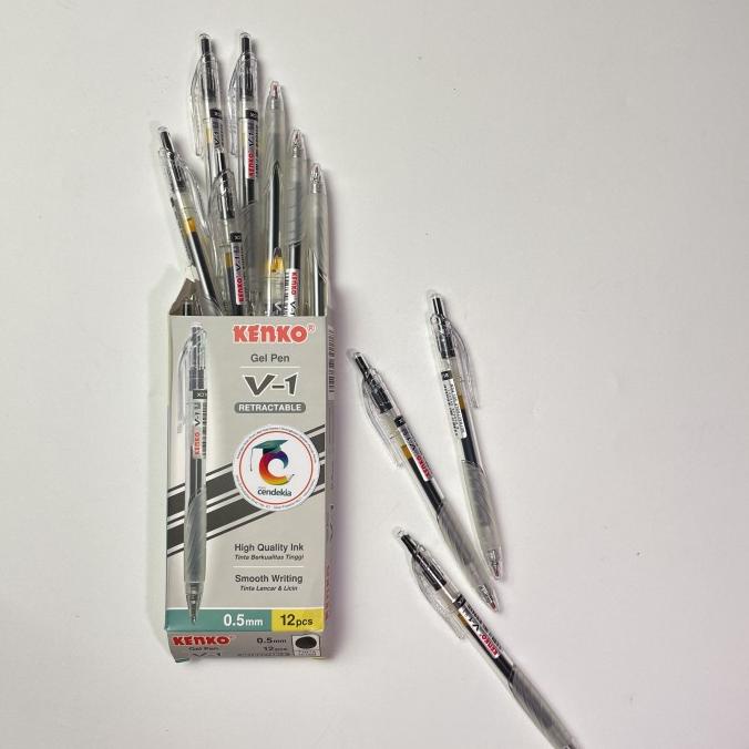 

((((()paling dicari] Pulpen KENKO V-1 Hitam 0.5