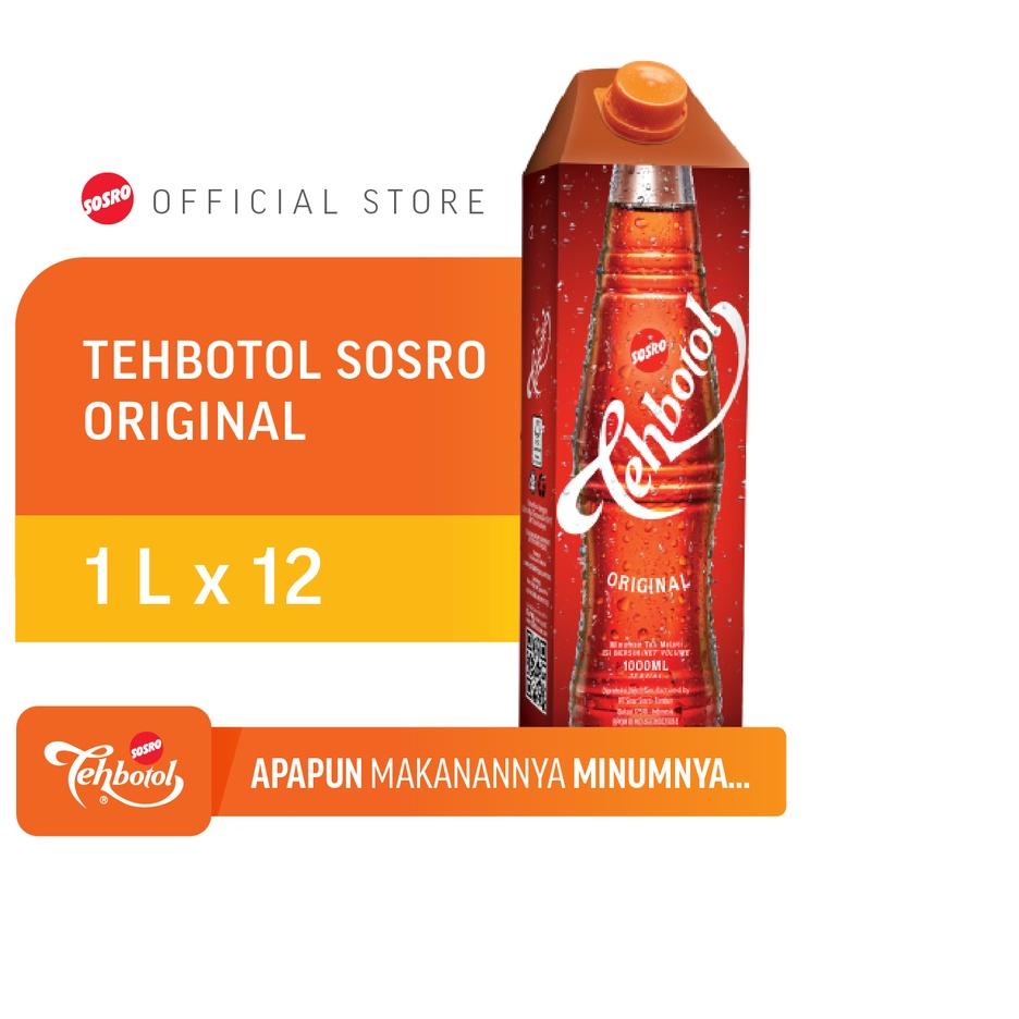 

STAR BRANDS Tehbotol Sosro Kotak 1 liter isi 12 Pcs !!!