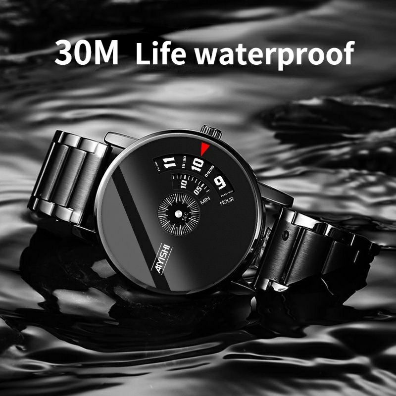 Jam Tangan Rantai Pria Anti Air Original Fashion Milenial  Keren Strap Stainless Modern Kekinian Men Watch Analog JT29A