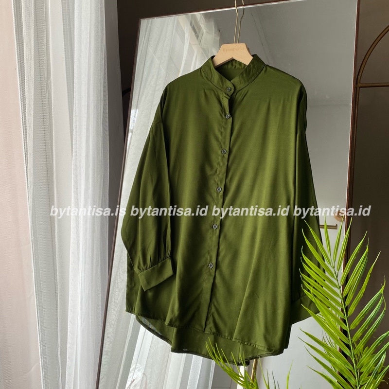 KEMEJA KATUN RAYON KERAH SHANGHAI CHIANG-I CECILIA BAHAN ADEM