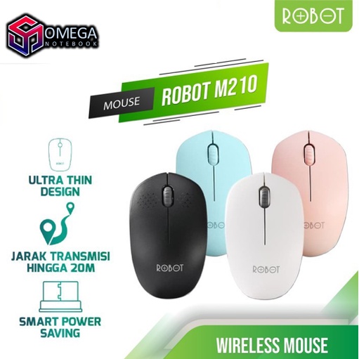 MOUSE ROBOT M210 WIRELESS MOUSE GARANSI 1 TAHUN