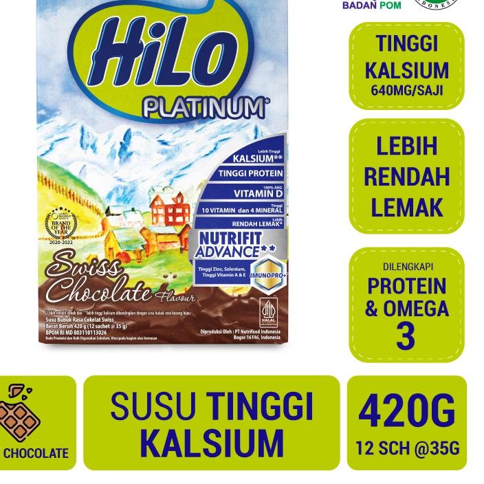 

SALE!!HiLo Platinum Swiss Chocolate 420 gram|RA6