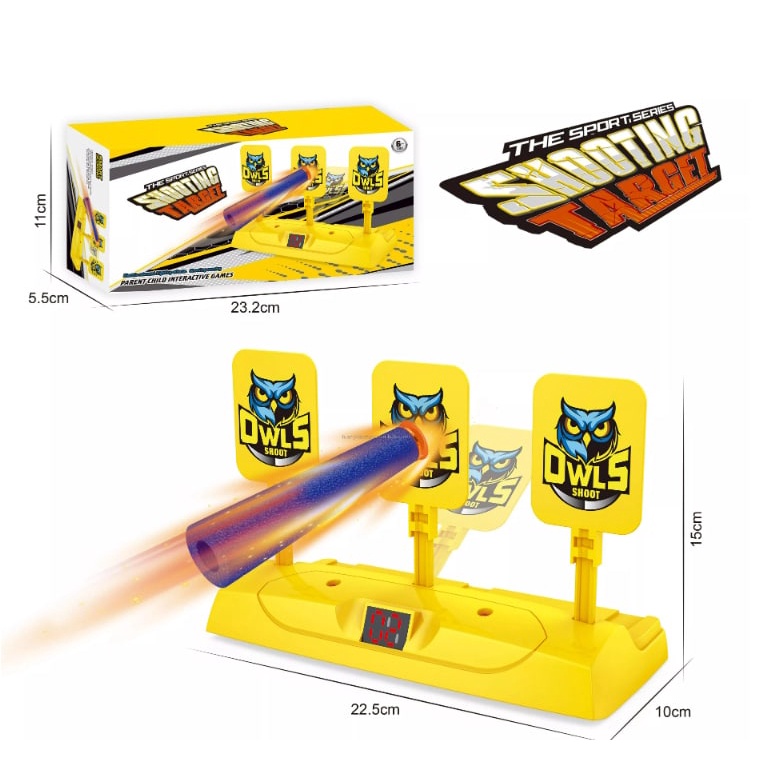 Owl Shoot Mainan Target Nerf with Score Board papan nilai