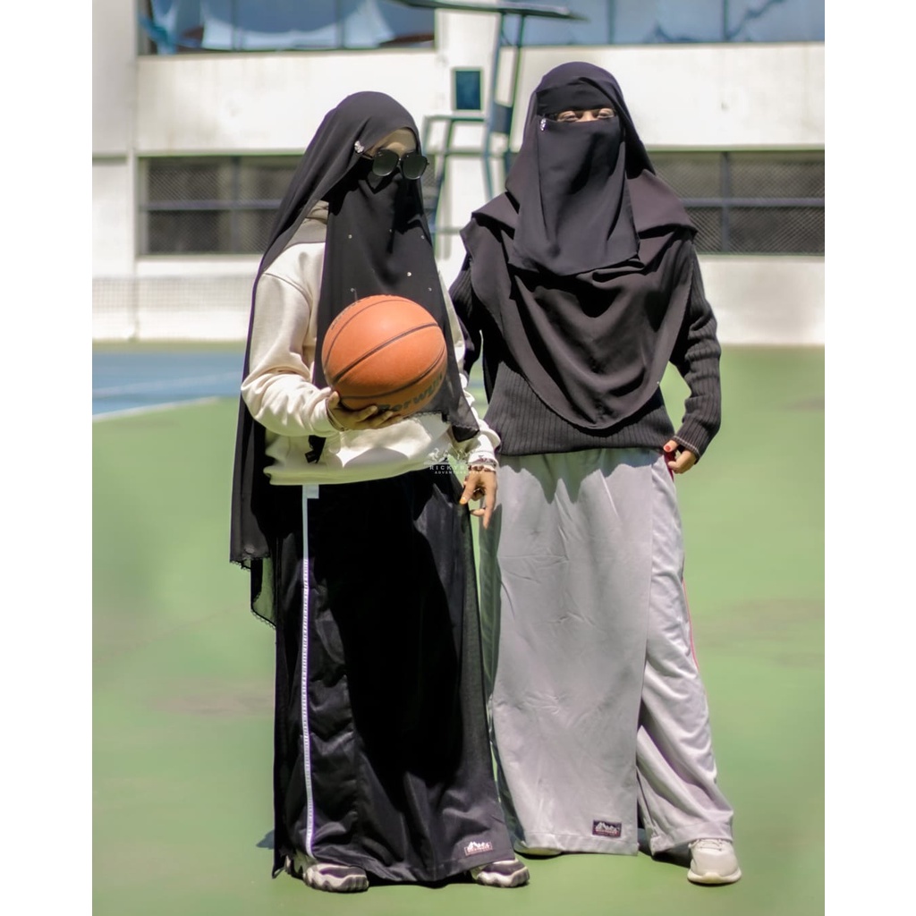 Rok Celana Olahraga Training Muslimah Syari Bahan Lotto Premium - Kulot Workout Senam Wanita Muslim