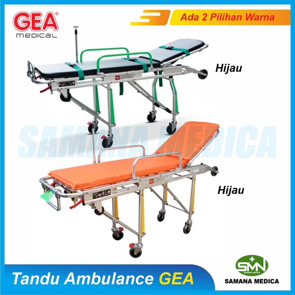 Tandu Ambulance / Stretcher Ambulance GEA YDC-3B - Emergency Stretcher Ada 2 pilihan Warna Orange / Hijau Promo Murah