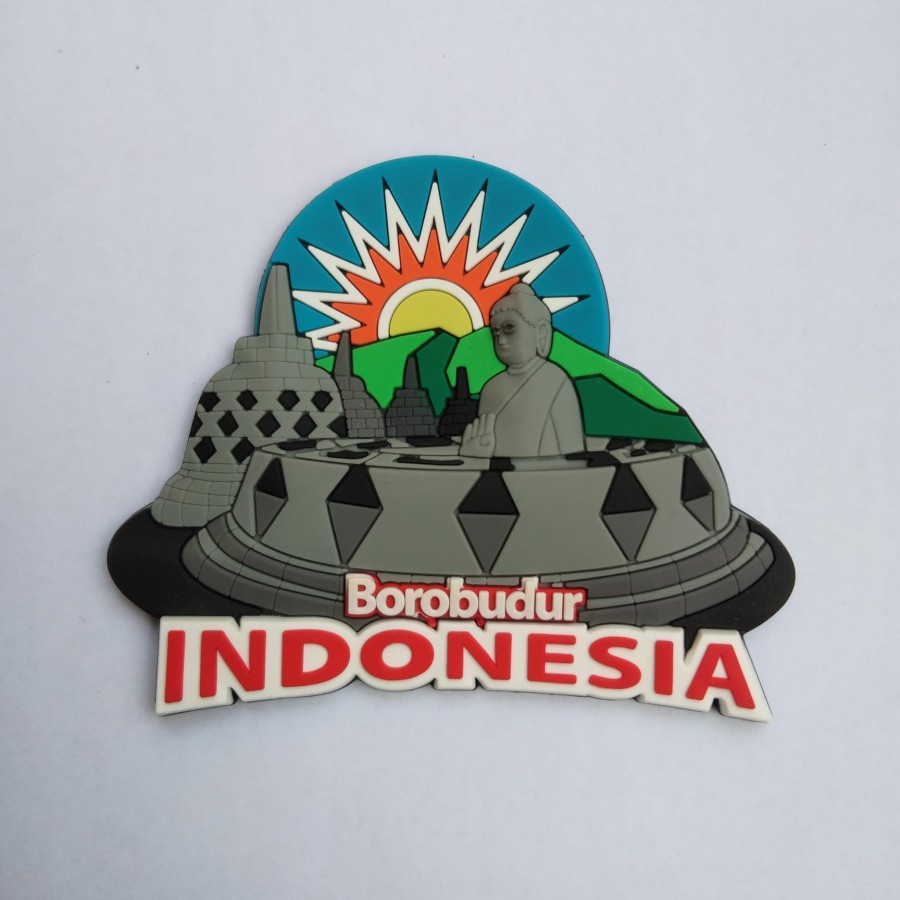 Souvenir magnet kulkas Borobudur souvenir jawa tengah Indonesia