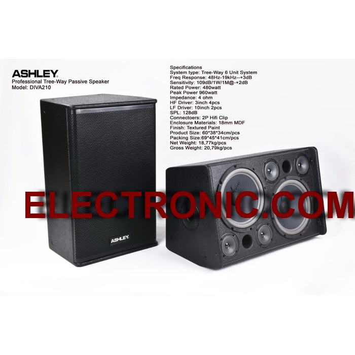 speaker pasif ashley diva210 diva 210 original jual perbox garansi 1tahun