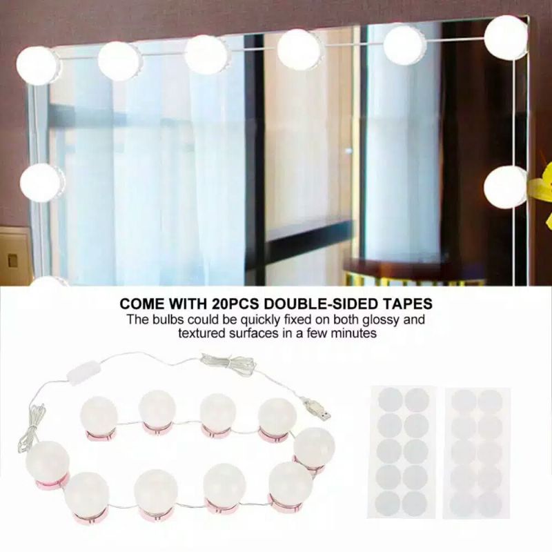 Lampu led meja rias vanity mirror light