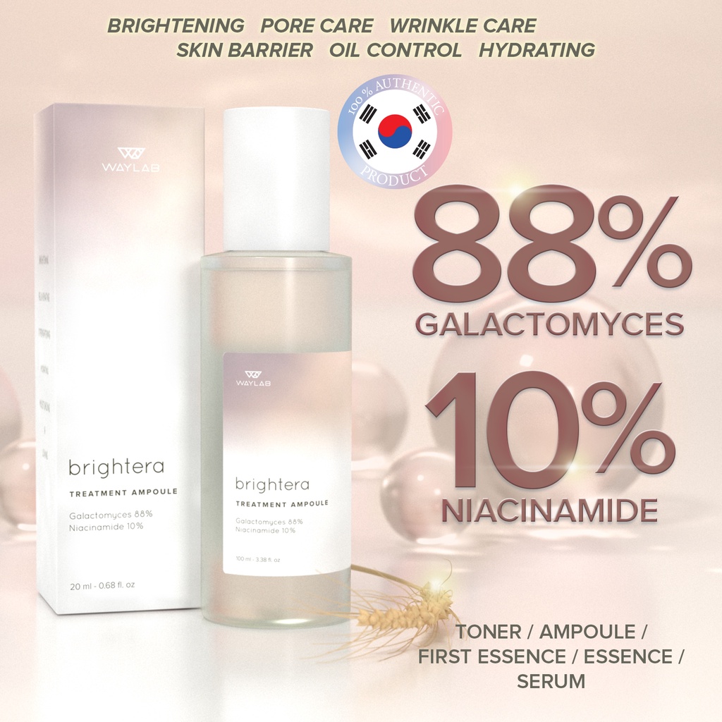 Brightera Niacinamide 10% , Galactomyces 88% (P¡terá) [Waylab] 100ml Serum Ampoule Toner Treatment F