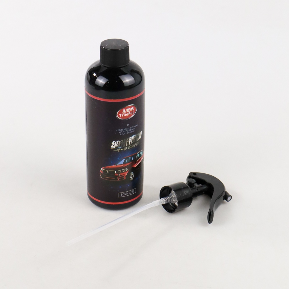 TrueFul Cairan Anti Air Kaca Mobil 9H Hydrophobic Nano Spray Ceramic Car Coating 300ml - TF-6 - Blac